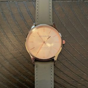 Monroé Watches : SOLÉROSE - CHARCOAL LEATHER